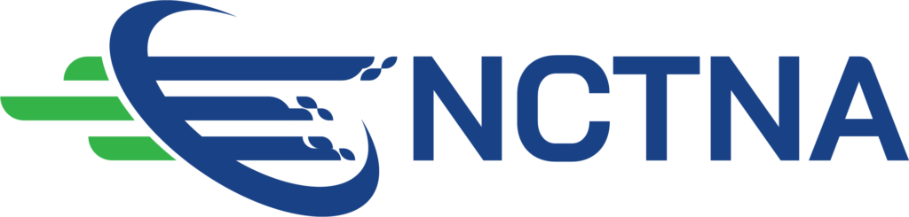 NCTNA logo - navy and green version. Telehealth and healthcare broadband in North Carolina